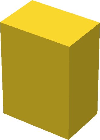 cube([10,15,20]);